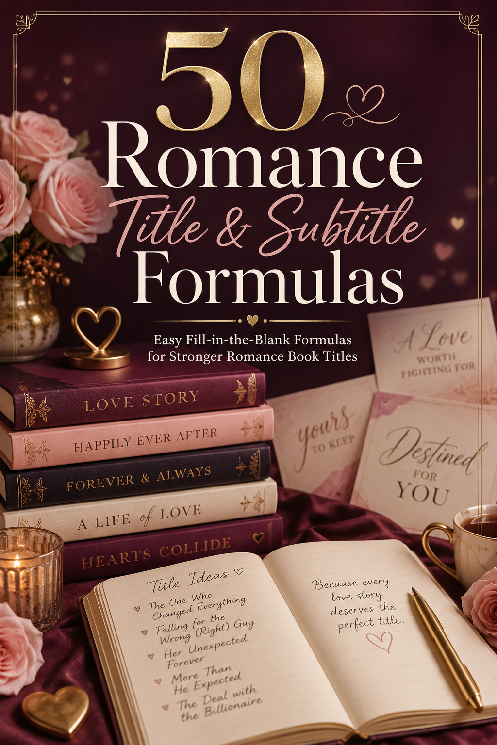 Bonus 1 - 50 Romance Title and Subtitle Formulas