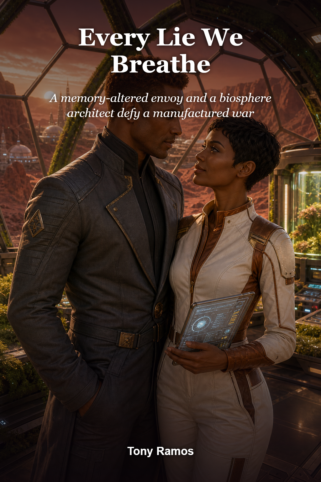 Every Lie We Breathe sci-fi romance cover example