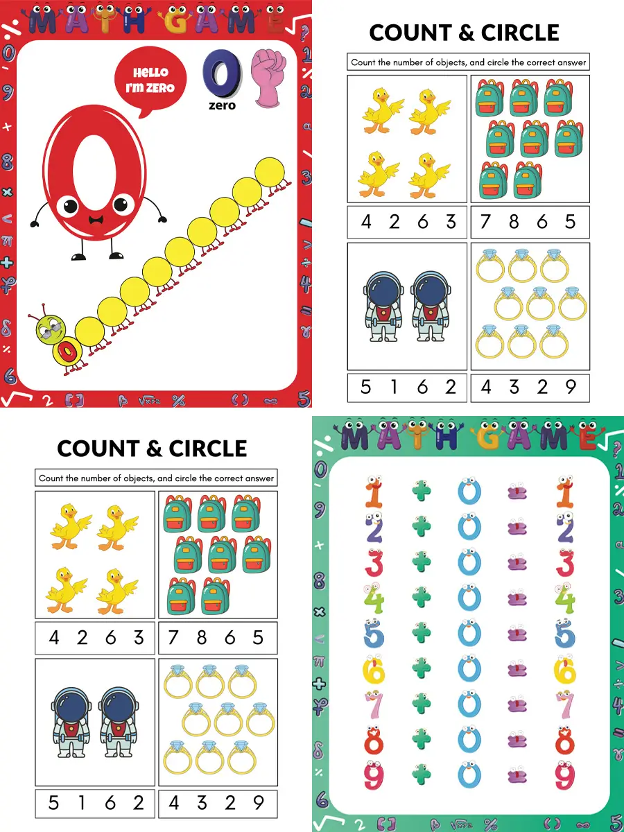 Preschool Number Game Bundle – 1170 Pages of Early Math Fun gallery image 1