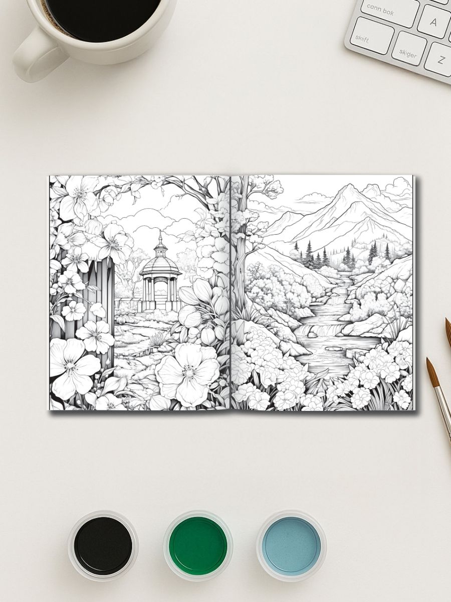 Springtime Wonders – 50 Joyful Coloring Pages gallery image 1