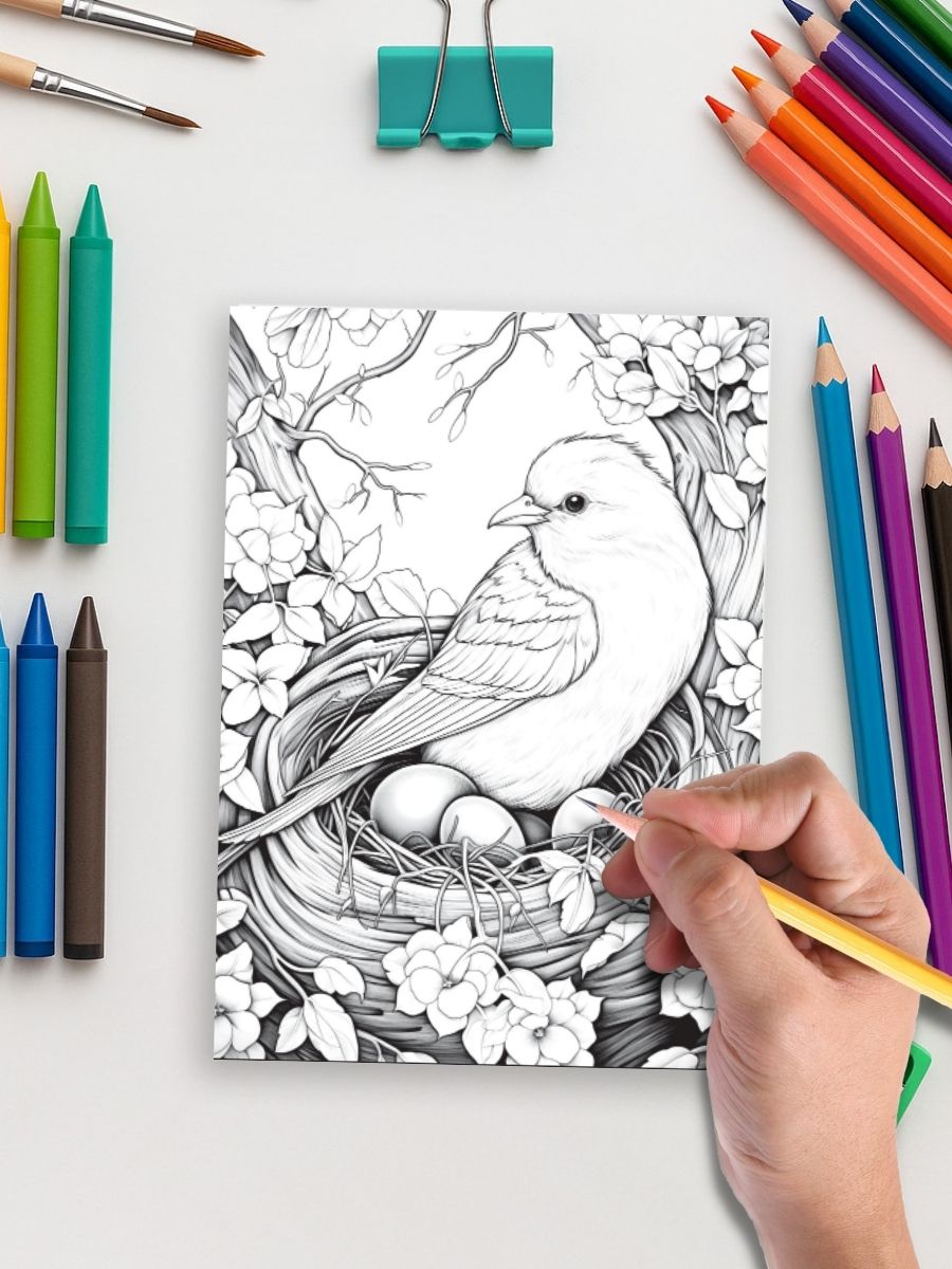 Springtime Wonders – 50 Joyful Coloring Pages gallery image 3