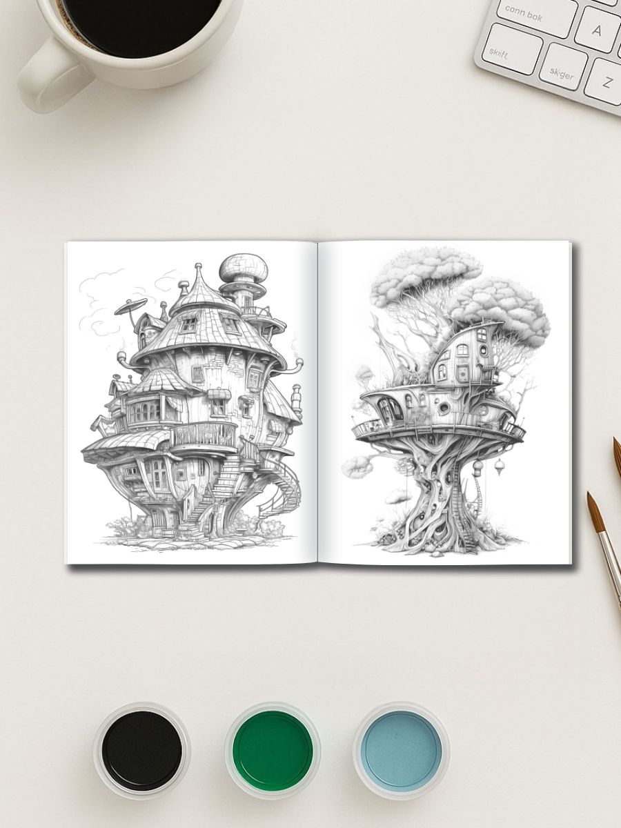 Tomorrow’s Fairyland – 100 Futuristic Fairy House Pages gallery image 1