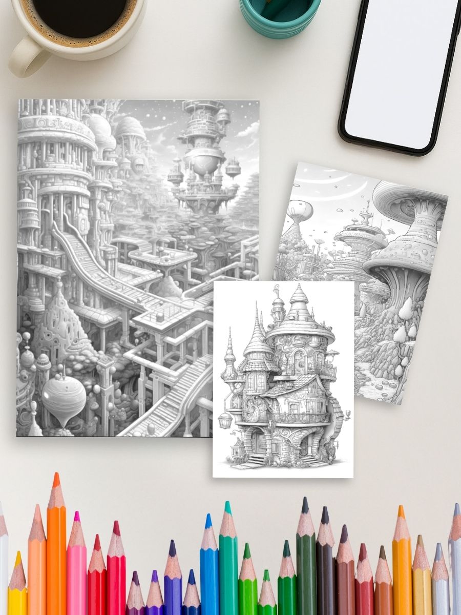 Tomorrow’s Fairyland – 100 Futuristic Fairy House Pages gallery image 2