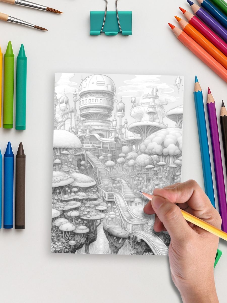 Tomorrow’s Fairyland – 100 Futuristic Fairy House Pages gallery image 3