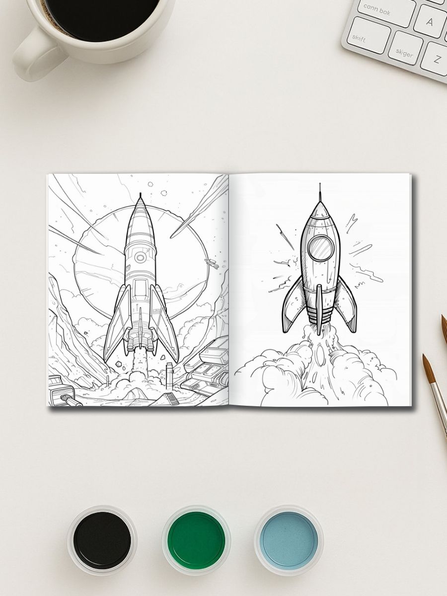 Boys’ Galaxy Pack – 324 Pages of Robots, Cars & Rockets gallery image 1