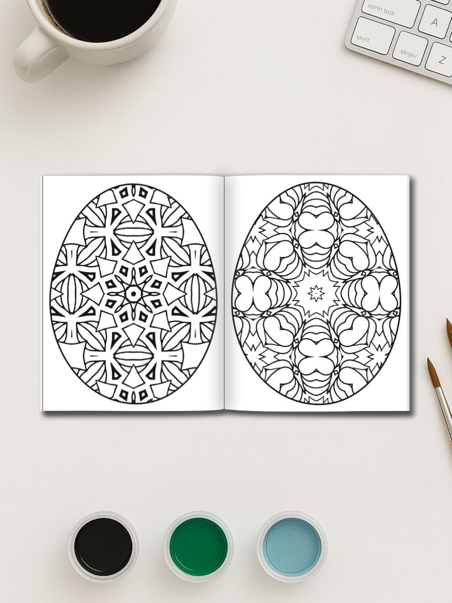 Eggscape into Easter – 160 Mandala Easter Egg Pages gallery image 1