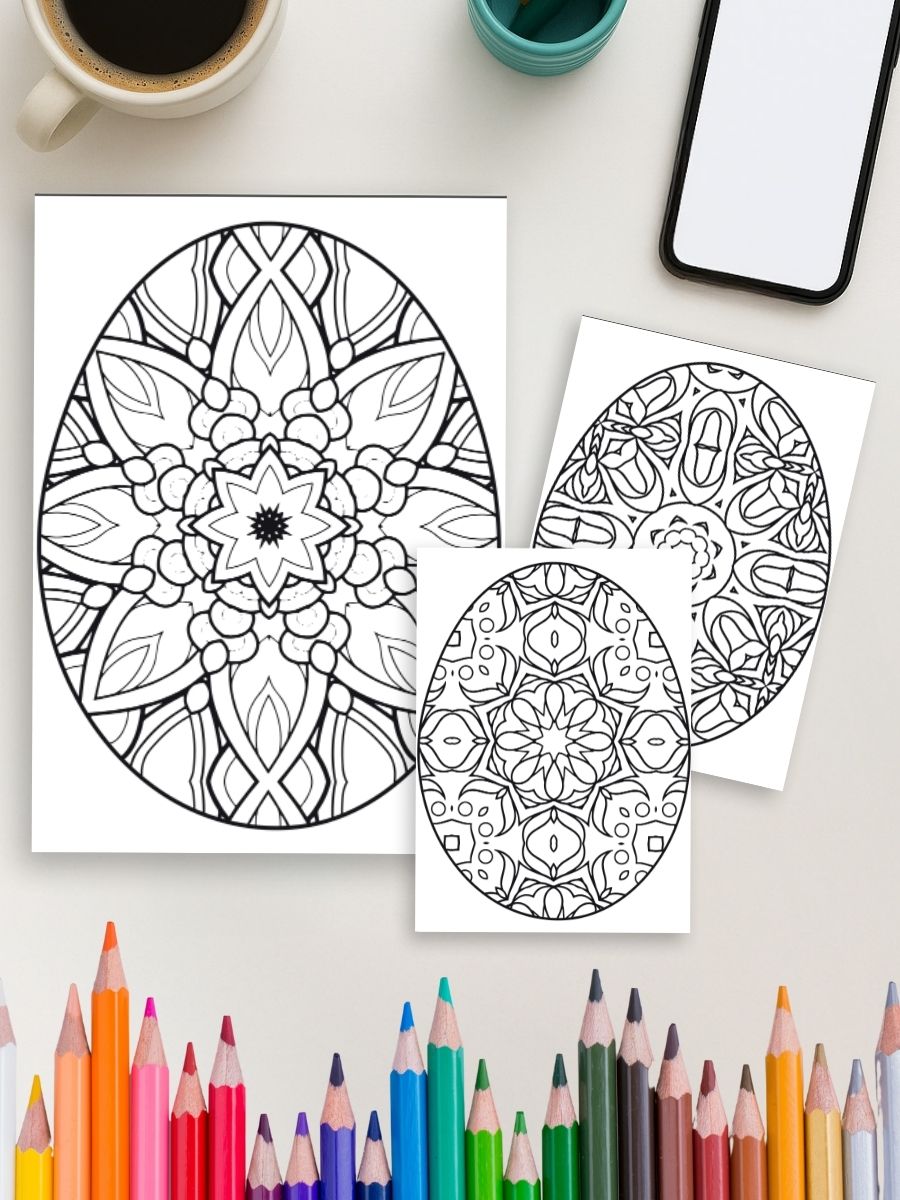 Eggscape into Easter – 160 Mandala Easter Egg Pages gallery image 2