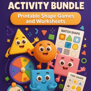 Super Shapes Activity Bundle – 456 Pages of Printable Shape Games and Worksheets