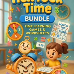 Tick Tock Time Bundle – 360 Pages of Time Learning Games & Worksheets