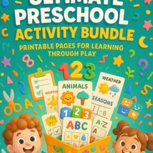 Ultimate Preschool Activity Bundle – 490+ Printable Pages for Learning Through Play