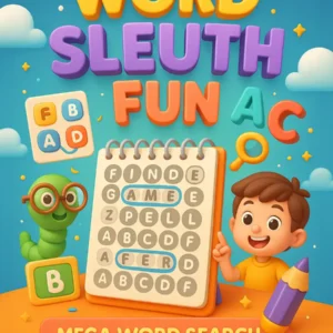 Word Sleuth Fun – Mega Word Search Activity Pack for Kids (548 Pages)
