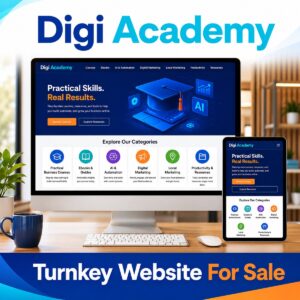 Digi Academy turnkey website for sale