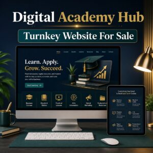 Digital Academy Hub turnkey website for sale