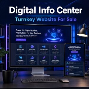 Digital Info Center turnkey website for sale