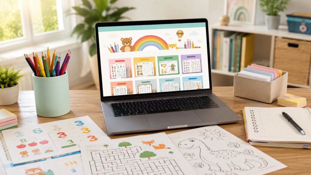 kids printables business — Kids Printables Activities business article