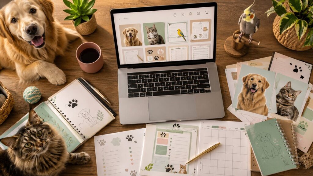 pet printables business — Little Paw Planet business article