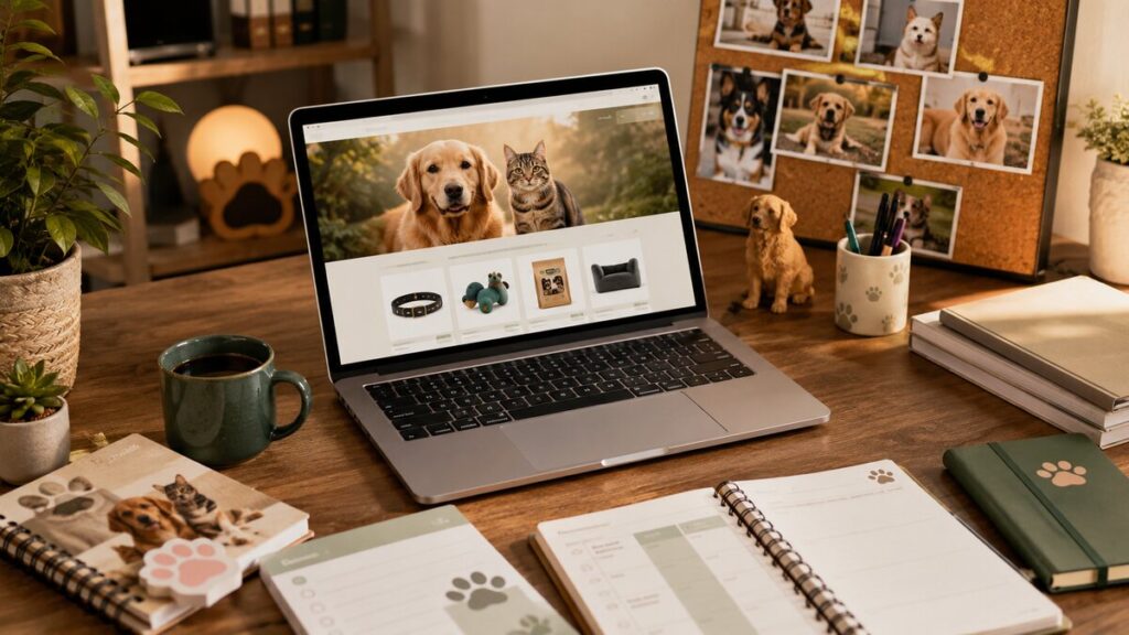 pet website monetization — Little Paw Planet business article