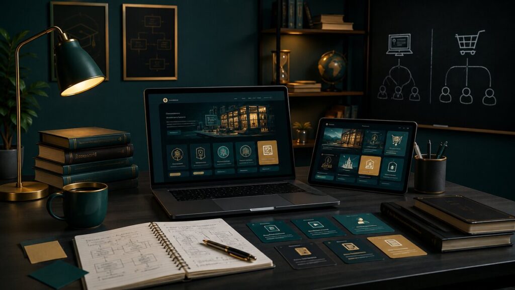 sell courses on own website — Digital Academy Hub business article